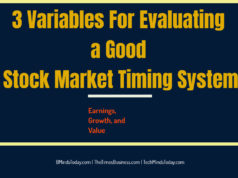 What are the variables to evaluate good market timing system