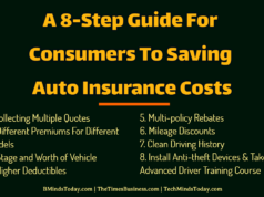 A 8-Step Guide For Consumers To Saving Auto Insurance Costs