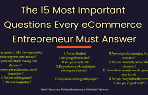 The 15 Most Important Questions Every eCommerce Entrepreneur Must Answer